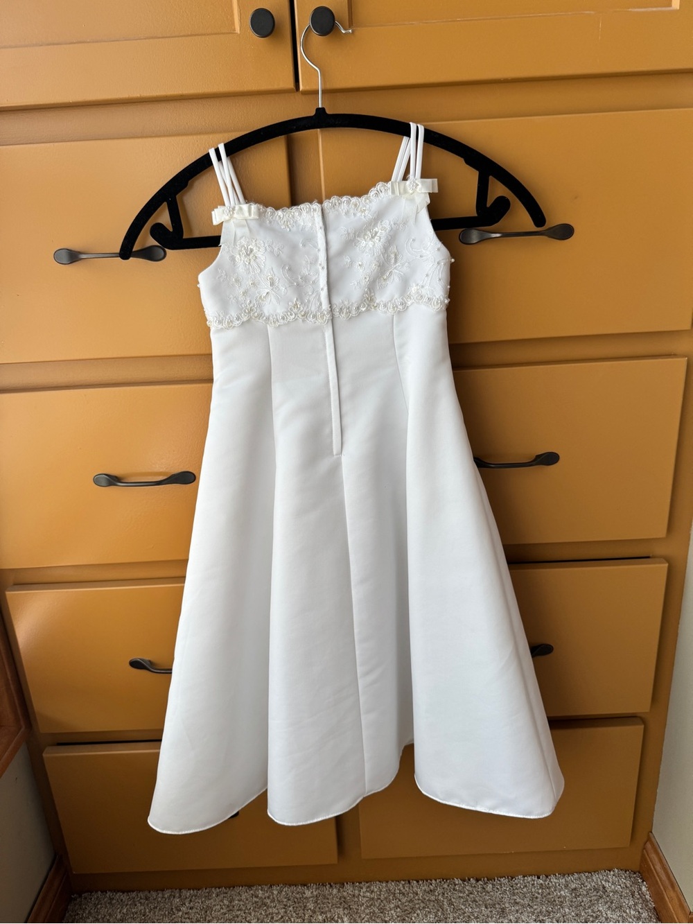 White Girls' Flower Girl Dress - Picture 2 of 3